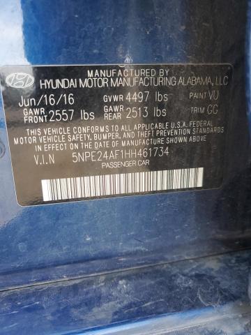 5NPE24AF1HH461734 | 2017 HYUNDAI SONATA SE