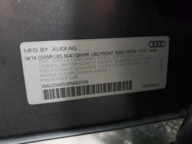 WAU32AFD3FN002938 | 2015 AUDI A8 L QUATT