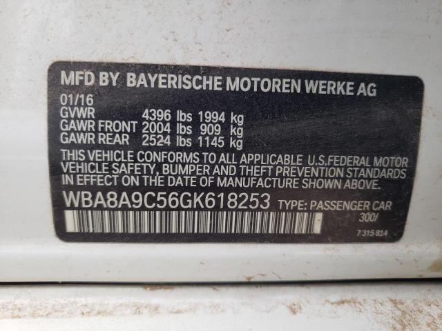 WBA8A9C56GK618253 | 2016 BMW 320 I