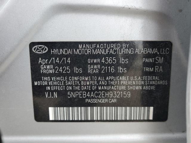 5NPEB4AC2EH932159 | 2014 HYUNDAI SONATA GLS