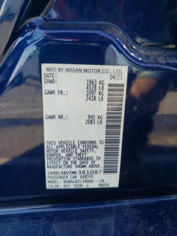 1N4BL4BV2MN381087 Nissan ALTIMA S