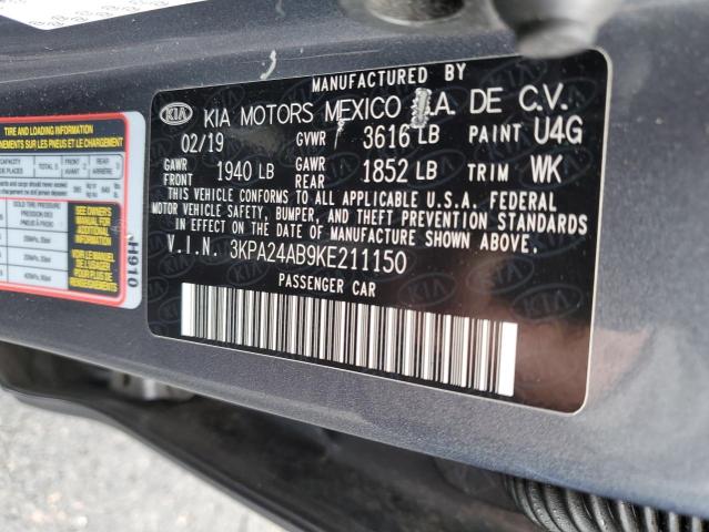 3KPA24AB9KE211150 | 2019 KIA RIO S