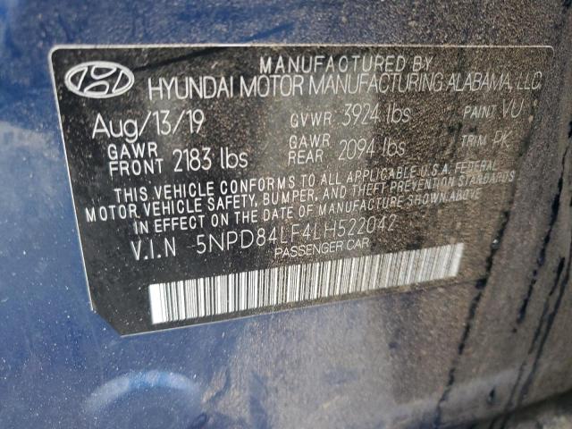 5NPD84LF4LH522042 | 2020 HYUNDAI ELANTRA SE