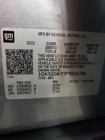 1GKS2GKT7PR541740 | 2023 GMC YUKON XL K