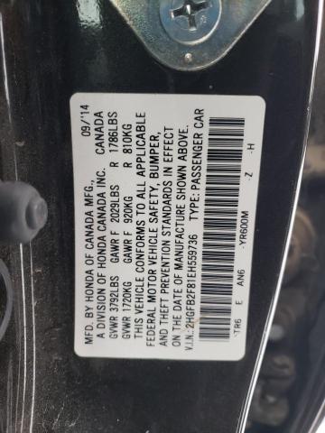 2HGFB2F81EH559736 | 2014 HONDA CIVIC EX