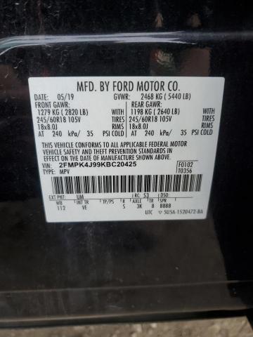 2FMPK4J99KBC20425 2019 FORD EDGE, photo no. 13