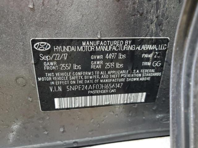 5NPE24AF0JH656147 | 2018 HYUNDAI SONATA SE