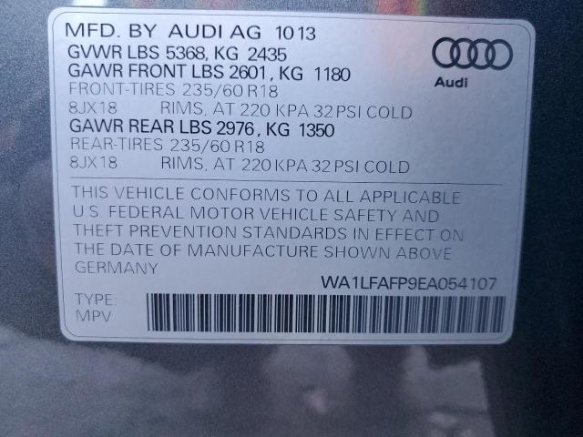 VIN WA1LFAFP9EA054107 2014 Audi Q5, Premium Plus no.12