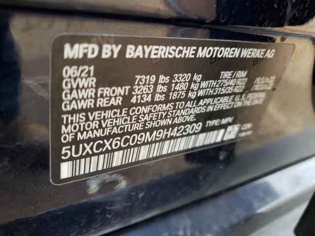 VIN 5UXCX6C09M9H42309 2021 BMW X7, M50I no.13