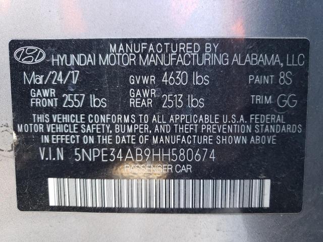 5NPE34AB9HH580674 | 2017 HYUNDAI SONATA SPO