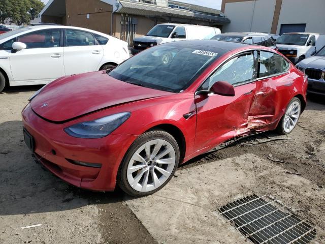 5YJ3E1EB9NF305052 | 2022 TESLA MODEL 3