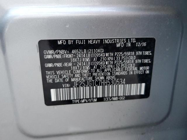 JF2SJGTC7HH530534 | 2017 SUBARU FORESTER 2