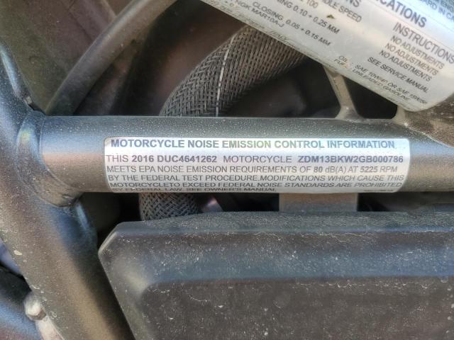 2016 DUCATI XDIAVEL - ZDM13BKW2GB000786