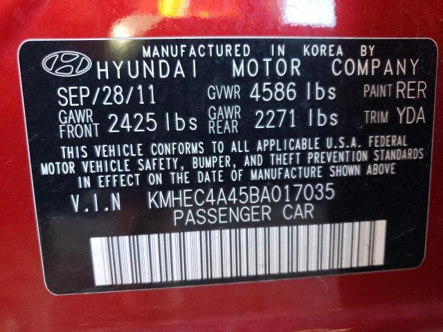 KMHEC4A45BA017035 | 2011 Hyundai sonata hybrid