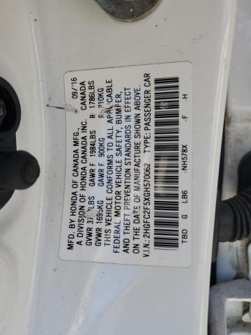 2016 HONDA CIVIC LX - 2HGFC2F5XGH570062