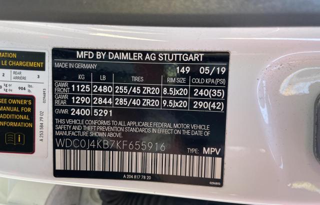 2019 MERCEDES-BENZ GLC COUPE - WDC0J4KB7KF655916