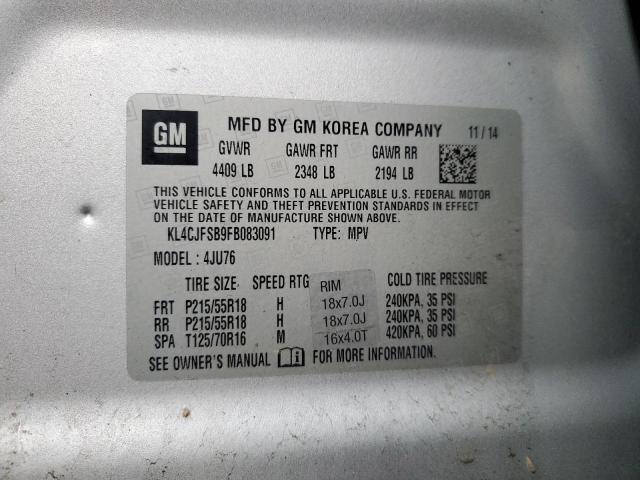 2015 BUICK ENCORE CON - KL4CJFSB9FB083091