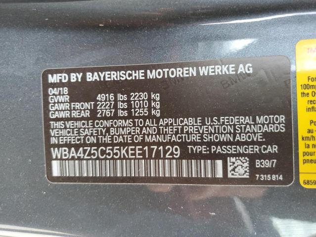 WBA4Z5C55KEE17129 | 2019 BMW 440I