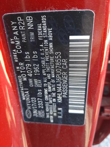 KMHLN4AJ6PU078553 | 2023 HYUNDAI ELANTRA LI