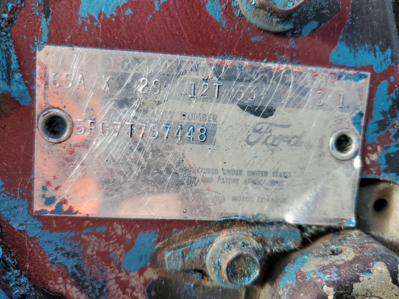 5f07t757448 5F07T757448 1965 Ford Mustang