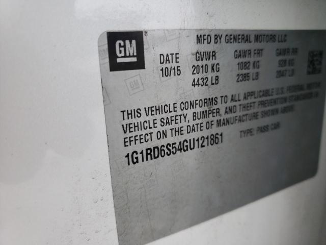 VIN 1G1RD6S54GU121861 2016 Chevrolet Volt, Ltz no.12