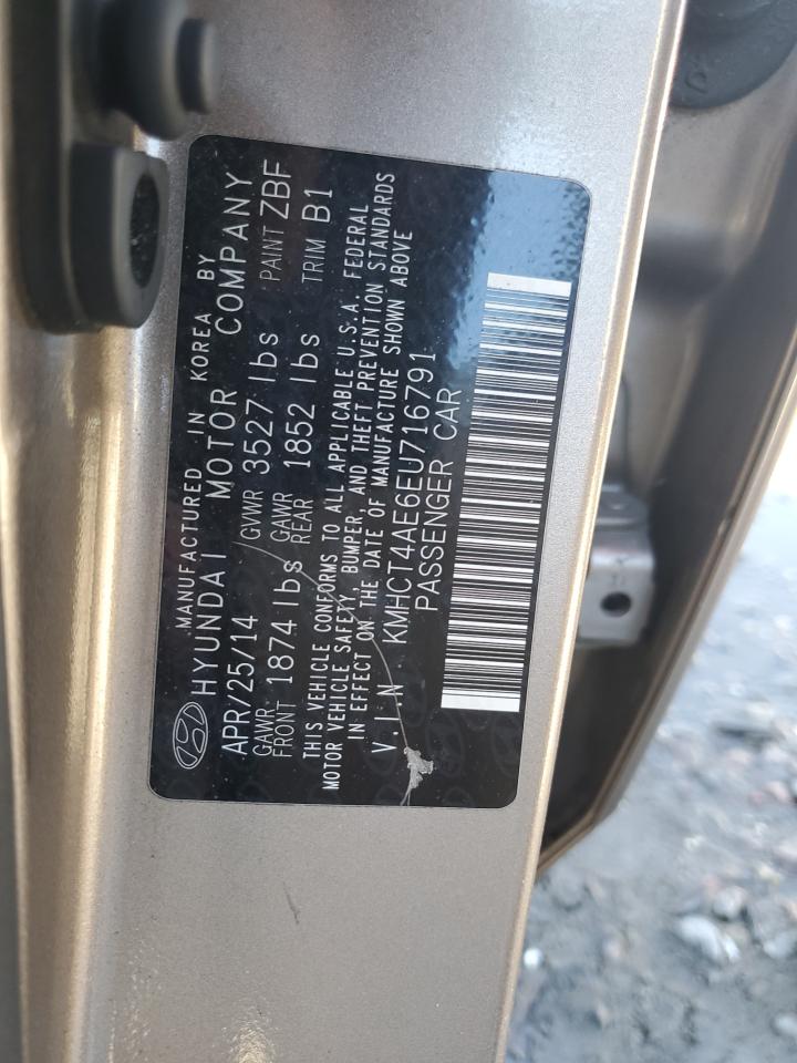 KMHCT4AE6EU716791 2014 Hyundai Accent Gls