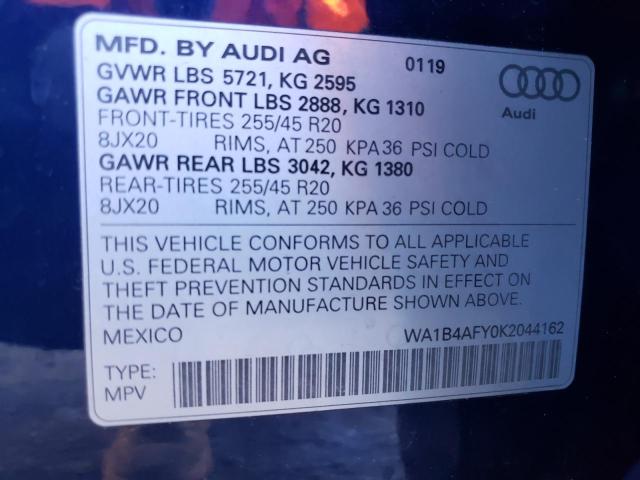 WA1B4AFY0K2044162 2019 AUDI SQ5 - Image 13