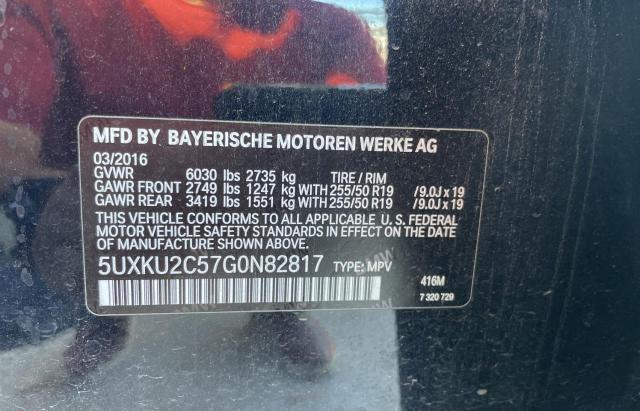 5UXKU2C57G0N82817 2016 BMW X6 xDrive35I