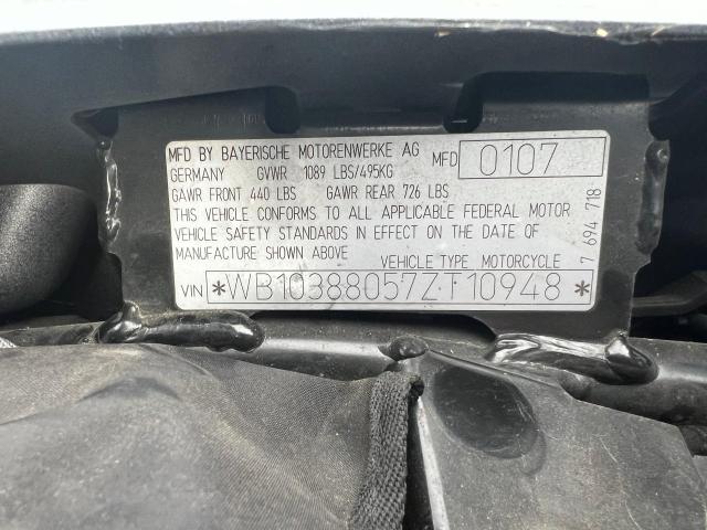 2007 BMW R1200 RT - WB10388057ZT10948