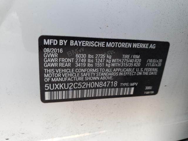 VIN 5UXKU2C52H0N84718 2017 BMW X6, Xdrive35I no.13