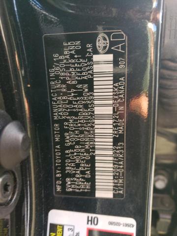 2T1BURHE2GC705593 | 2016 TOYOTA COROLLA L