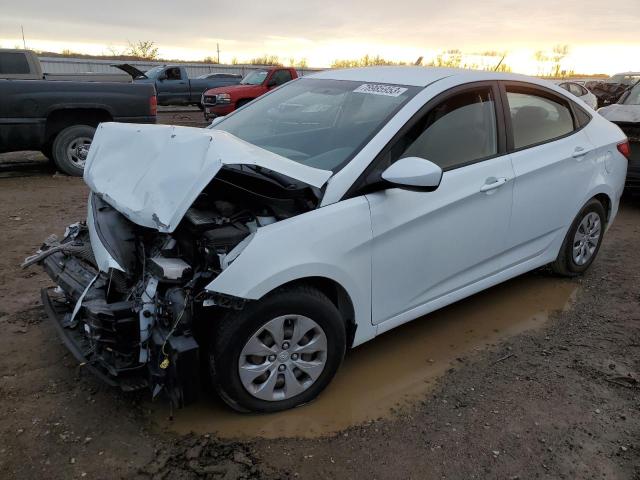 Lot #2487567054 2017 HYUNDAI ACCENT SE salvage car