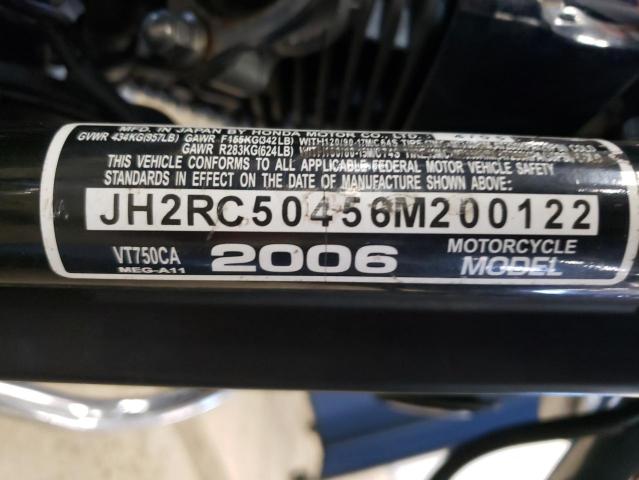 2006 HONDA VT750 CA JH2RC50456M200122