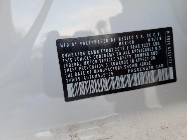 2019 VOLKSWAGEN GOLF SPORT - 3VWY57AU7KM509739