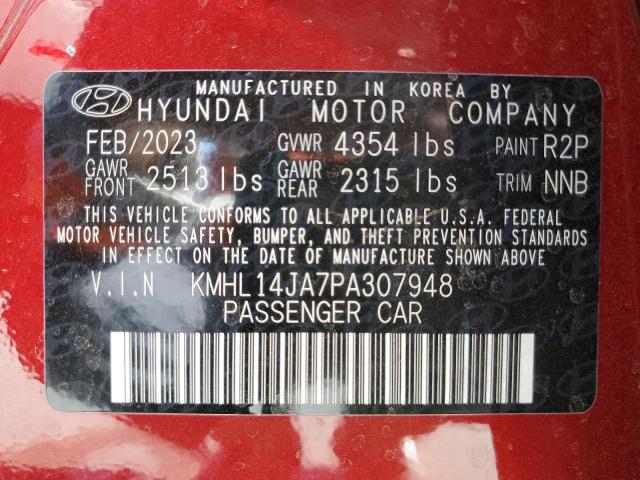 KMHL14JA7PA307948 | 2023 HYUNDAI SONATA SEL