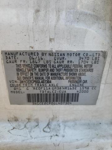 3N1CE2CP0GL407304 2016 Nissan Versa Note S