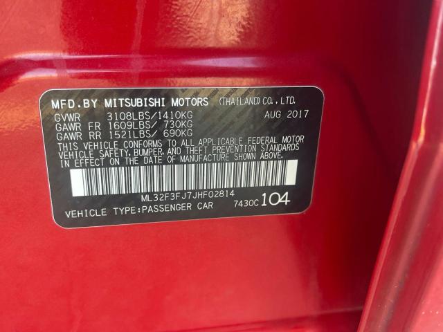 ML32F3FJ7JHF02814 | 2018 Mitsubishi mirage g4 es