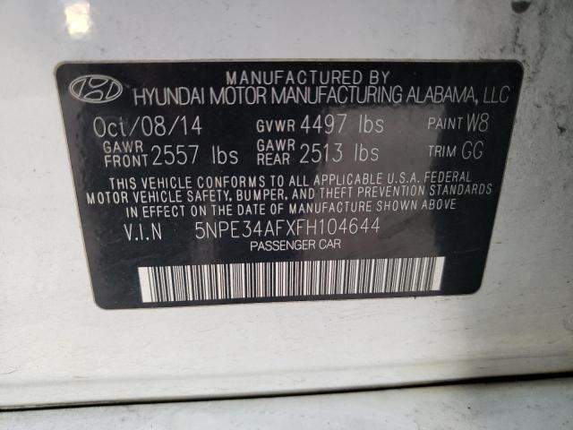 5NPE34AFXFH104644 | 2015 HYUNDAI SONATA SPO