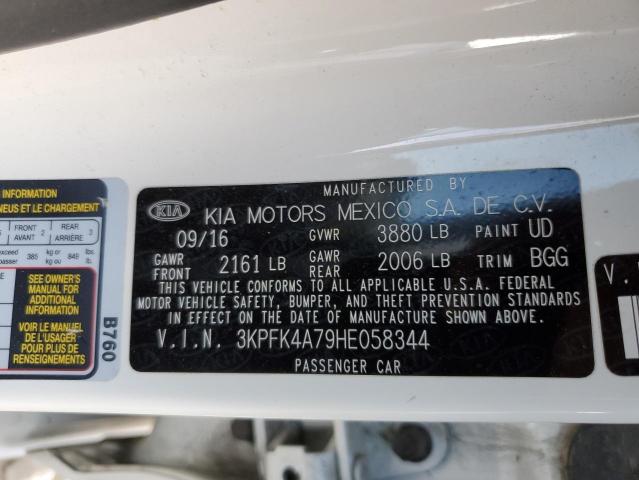 3KPFK4A79HE058344 | 2017 KIA forte lx