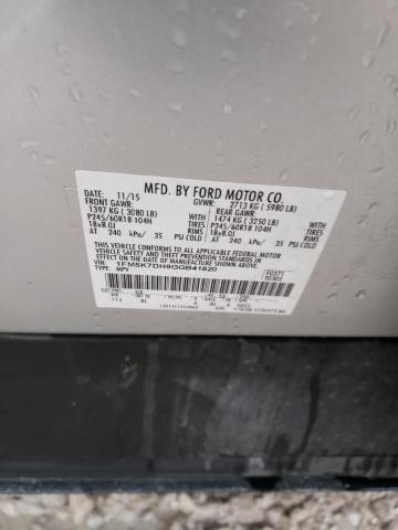 1FM5K7DH9GGB41820 | 2016 FORD EXPLORER X