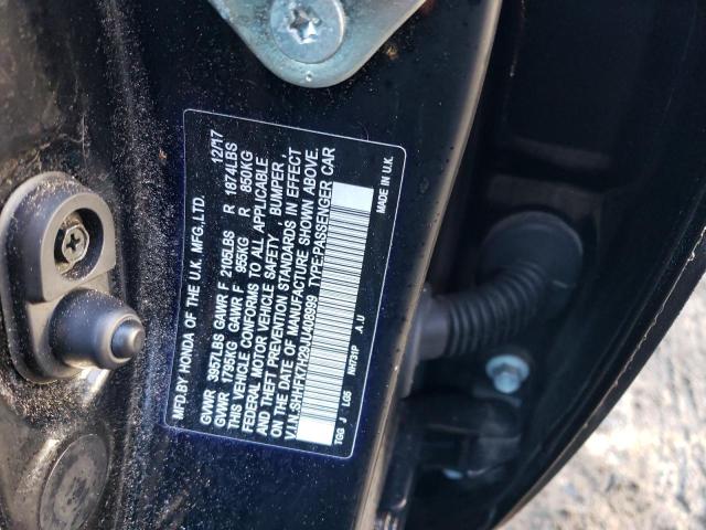 SHHFK7H29JU408999 | 2018 HONDA CIVIC LX