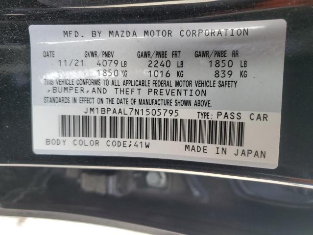 JM1BPAAL7N1505795 | 2022 Mazda 3