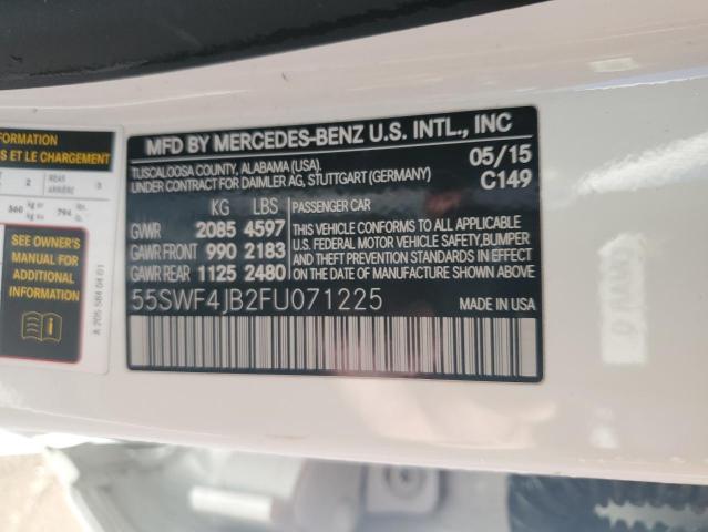 55SWF4JB2FU071225 2015 MERCEDES-BENZ C-CLASS, photo no. 12