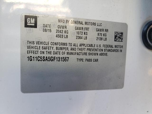 2016 CHEVROLET MALIBU LIM - 1G11C5SA5GF131567