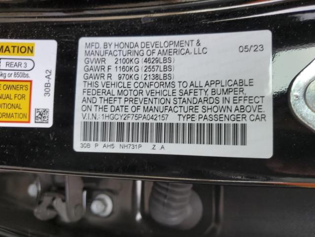 1HGCY2F75PA042157 | 2023 HONDA ACCORD HYB