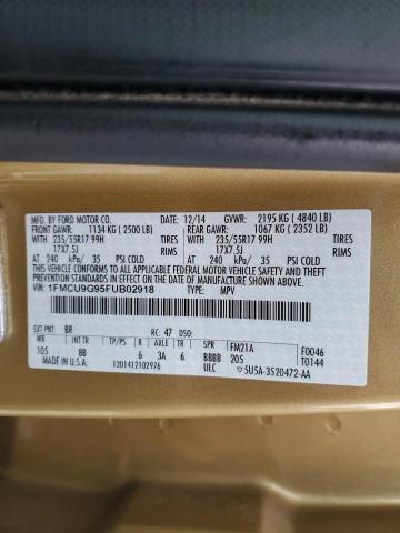 1FMCU9G95FUB02918 | 2015 Ford escape se