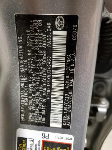 2017 TOYOTA CAMRY LE 4T1BF1FKXHU349463