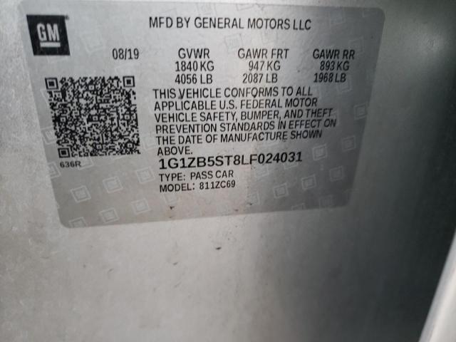 1G1ZB5ST8LF024031 | 2020 CHEVROLET MALIBU LS