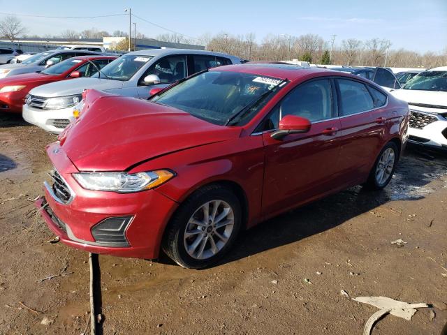 Lot #2484976951 2020 FORD FUSION SE salvage car