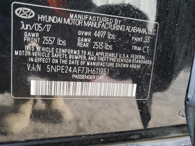 5NPE24AF7JH611951 | 2018 HYUNDAI SONATA SE